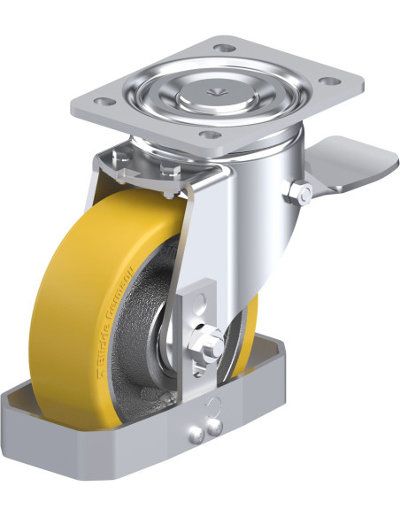 LH-GTH 150K-ST-FS poliuretano ratukas su stabdžiais