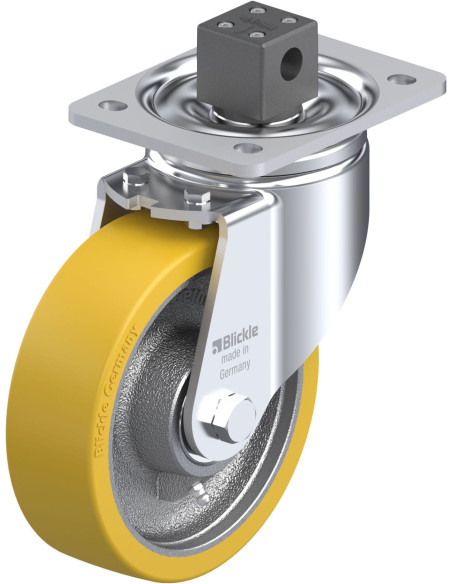 LH-GTH 160K-CS13 poliuretano ratukas su stabdžiais