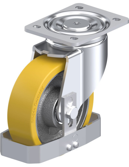 LH-GTH 160K-FS poliuretano pasukamas ratukas 160 mm