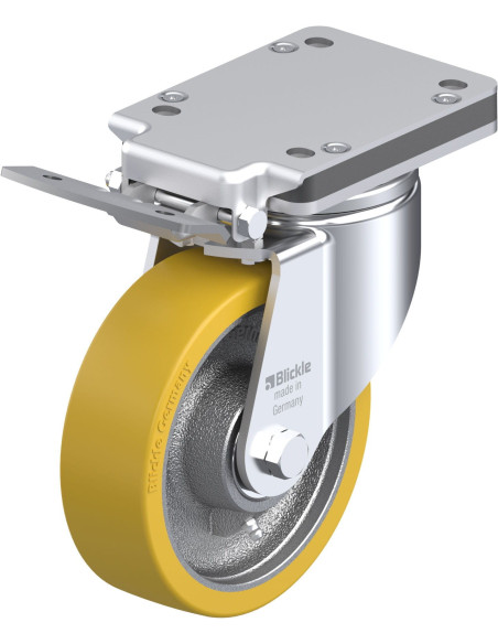 LH-GTH 160K-IS Poliuretano Ratukas su Stabdžiais