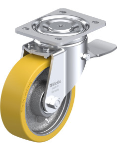 LH-GTH 160K-ST poliuretano ratukas su stabdžiais