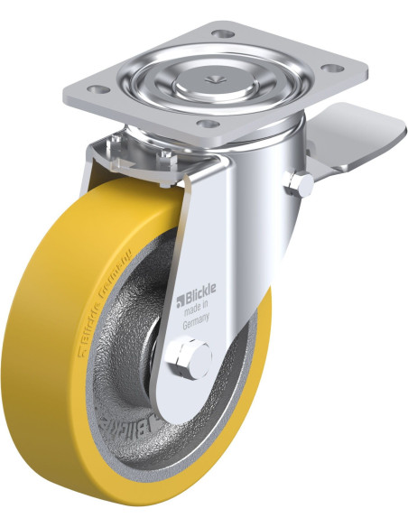 LH-GTH 175K-ST poliuretano ratukas su stabdžiais