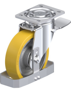 LH-GTH 175K-ST-FS poliuretano ratukas su stabdžiais