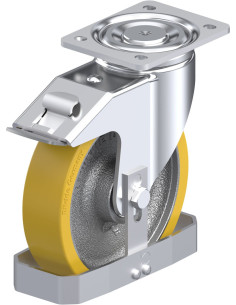 LH-GTH 200K-FI-FS poliuretano ratukas su stabdžiais