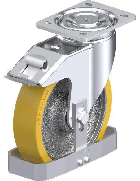 LH-GTH 200K-FI-FS poliuretano ratukas su stabdžiais