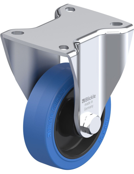 BH-POEV 100XR-1-SB fiksuotas ratukas dengtas guma