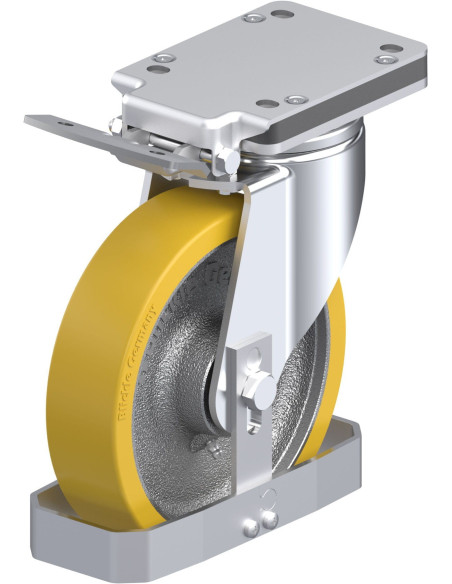 LH-GTH 200K-IS-FS poliuretano ratukas su stabdžiais