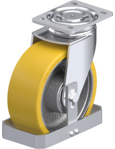 LH-GTH 202K-FS poliuretano pasukamas ratukas 200 mm