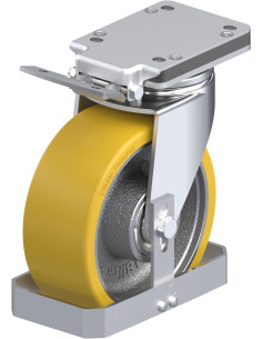 LH-GTH 202K-IS-FS poliuretano ratukas su stabdžiais