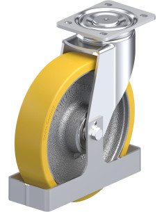 LH-GTH 250K-FS poliuretano pasukamas ratukas 250 mm