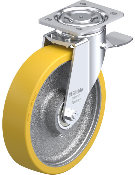 LH-GTH 250K-ST poliuretano ratukas su stabdžiais