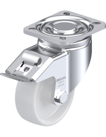 LH-PO 100G-1-FI Sintetinis pasukamas ratukas su stabdžiais