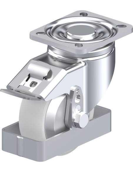 LH-PO 100G-1-FI-FA-FS pasukamas ratukas su stabdžiais