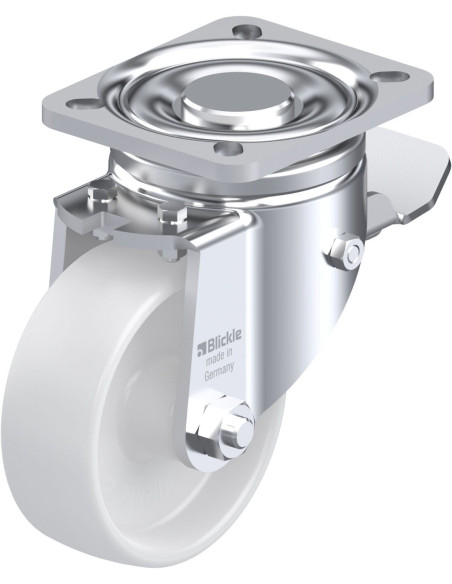 LH-PO 100G-1-ST sintetinis pasukamas ratukas su stabdžiais