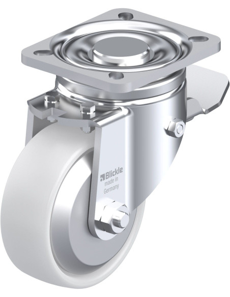 LH-PO 100G-1-ST-FA sintetinis ratukas su stabdžiais