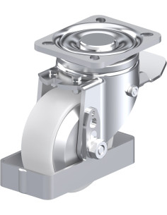 LH-PO 100G-1-ST-FA-FS sintetinis ratukas su stabdžiais