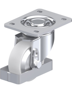 LH-PO 100G-3-FA-FS sintetinis pasukamas ratukas, 100 mm