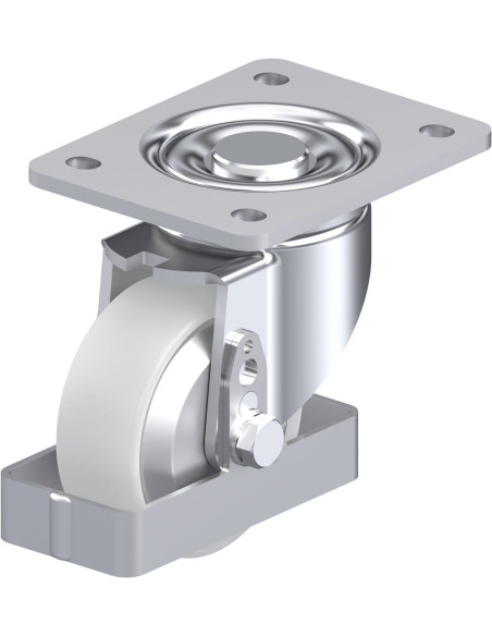 LH-PO 100G-3-FA-FS sintetinis pasukamas ratukas, 100 mm