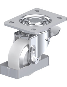 LH-PO 100G-3-ST-FA-FS sintetinis ratukas su stabdžiais