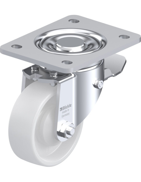 LH-PO 100KA-3-ST sintetinis pasukamas ratukas su stabdžiais