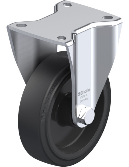 BH-POEV 125XR-1 fiksuotas ratukas dengtas guma