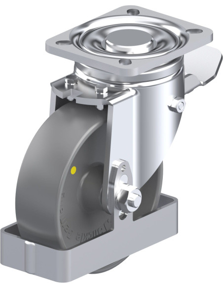 LH-PO 125G-1-ST-ELS-FS antistatinis ratukas su stabdžiais