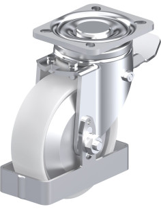 LH-PO 125G-1-ST-FA-FS sintetinis ratukas su stabdžiais