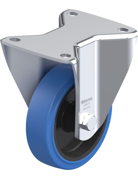 BH-POEV 125XR-3-SB fiksuotas ratukas dengtas guma