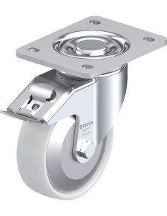 LH-PO 125G-3-FI-FA sintetinis ratukas su stabdžiais