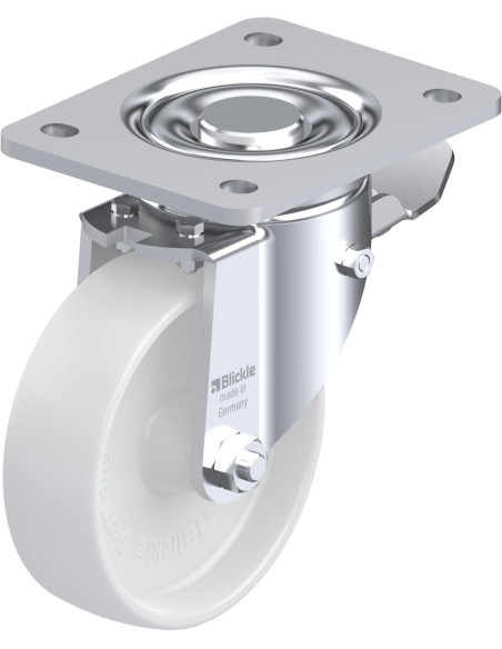 LH-PO 125G-3-ST sintetinis ratukas su stabdžiais