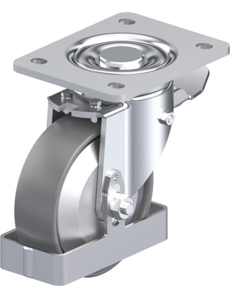 LH-PO 125G-3-ST-ELS-FA-FS antistatinis ratukas su stabdžiais