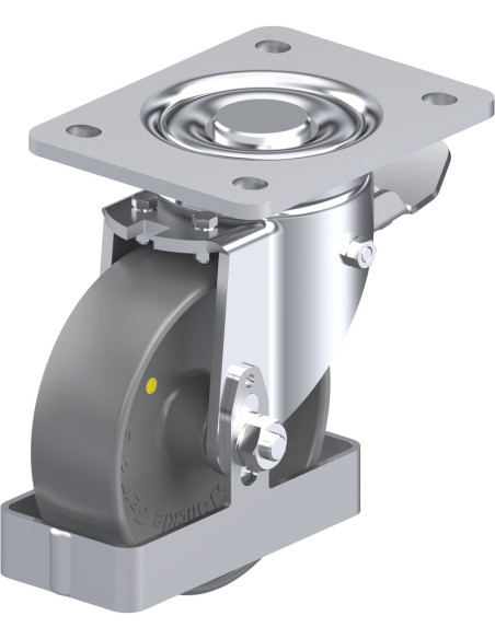 LH-PO 125G-3-ST-ELS-FS antistatinis ratukas su stabdžiais