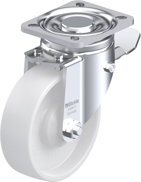 LH-PO 125KA-1-ST sintetinis pasukamas ratukas su stabdžiais