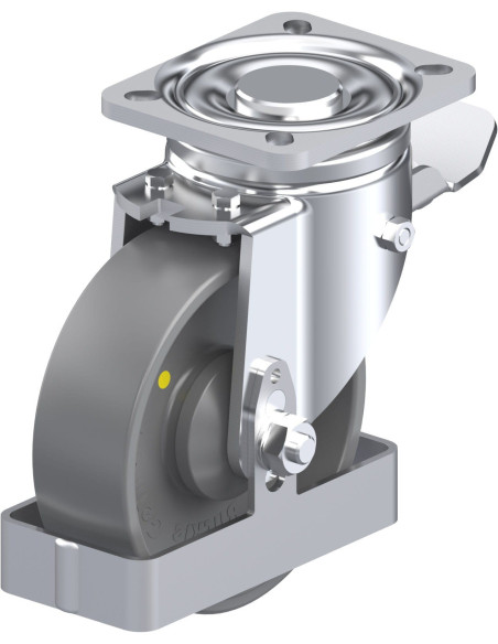 LH-PO 125KA-1-ST-ELS-FS antistatinis ratukas su stabdžiais