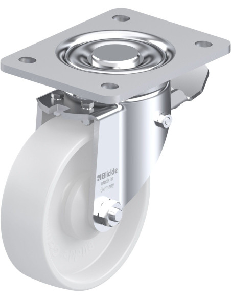 LH-PO 125KA-3-ST pasukamas ratukas su stabdžiais, 125 mm