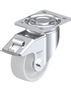 LH-PO 127K-FI pasukamas ratukas su stabdžiais, 125 mm