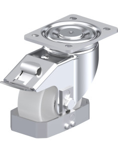 LH-PO 127K-FI-FS pasukamas ratukas su stabdžiais 125 mm