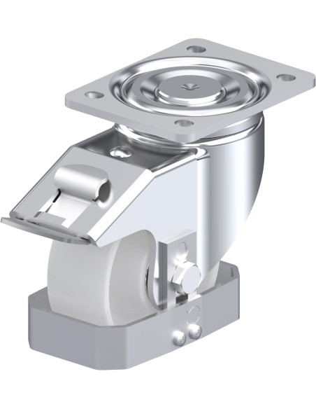 LH-PO 127K-FI-FS pasukamas ratukas su stabdžiais 125 mm