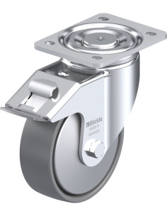 LH-PO 150G-FI-ELS-FA antistatinis ratukas su stabdžiais