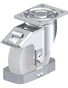 LH-PO 150G-FI-FS sintetinis pasukamas ratukas su stabdžiais