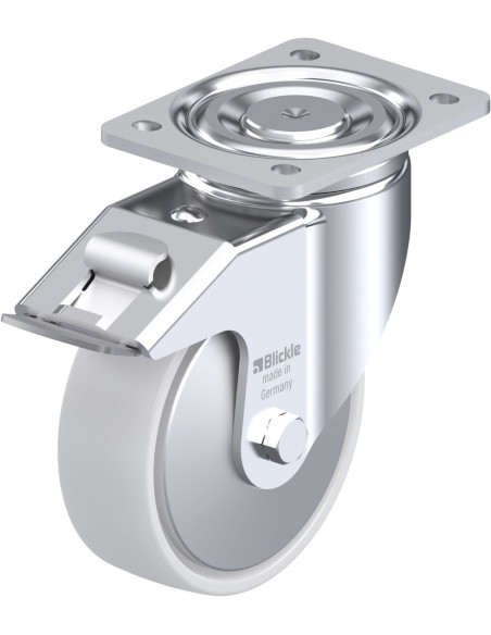 LH-PO 150K-FI-FA sintetinis pasukamas ratukas su stabdžiais