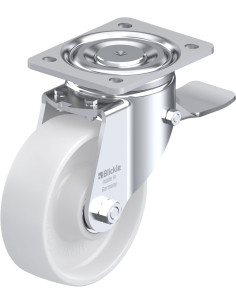 LH-PO 150K-ST pasukamas ratukas su stabdžiais, 150 mm