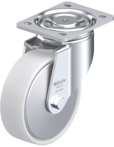 LH-PO 160G-FA sintetinis pasukamas ratukas 160 mm