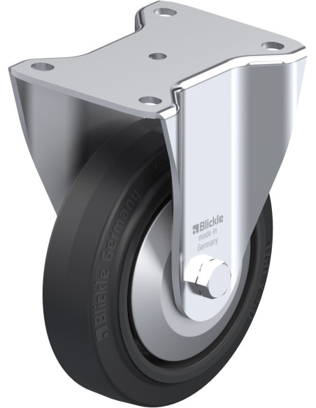 BH-POEV 160XKA-FA fiksuotas ratukas dengtas guma