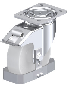 LH-PO 160G-FI-FS sintetinis ratukas su stabdžiais