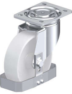 LH-PO 160G-FS sintetinis pasukamas ratukas 160 mm