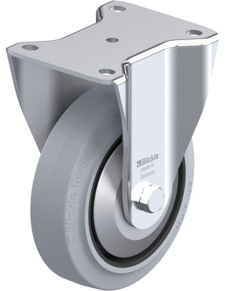 BH-POEV 160XKA-SG-FA fiksuotas ratukas su guma