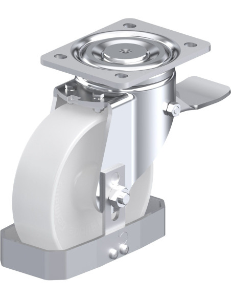 LH-PO 160G-ST-FS pasukamas ratukas su stabdžiais