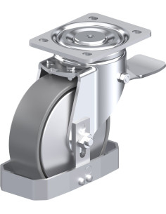 LH-PO 160K-ST-ELS-FA-FS antistatinis ratukas su stabdžiais