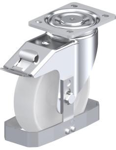 LH-PO 175G-FI-FS pasukamas ratukas su stabdžiais